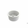 Bocchi 18.5 in W x 18.5 in L x 9 in H, Fireclay, Fireclay Kitchen Sink 1361-002-0120